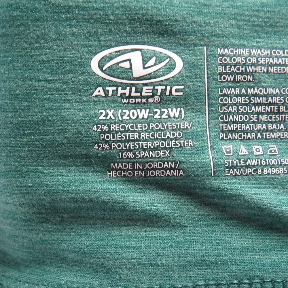 Athletic Works Teal Racerback Sports Bra
